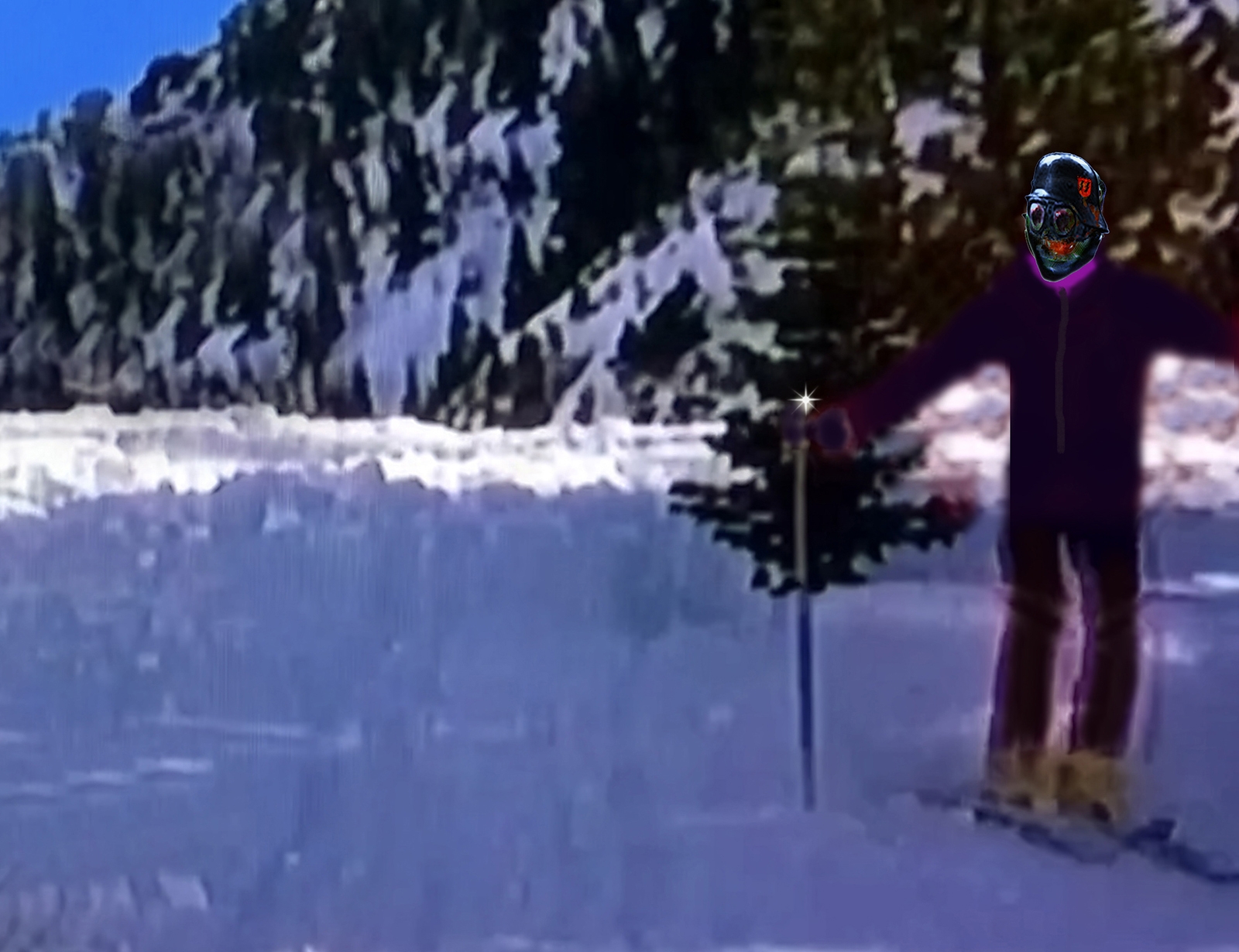 hafelekar karrinne ski sequence olympic contender alpine scenery early winter snow fast and firm