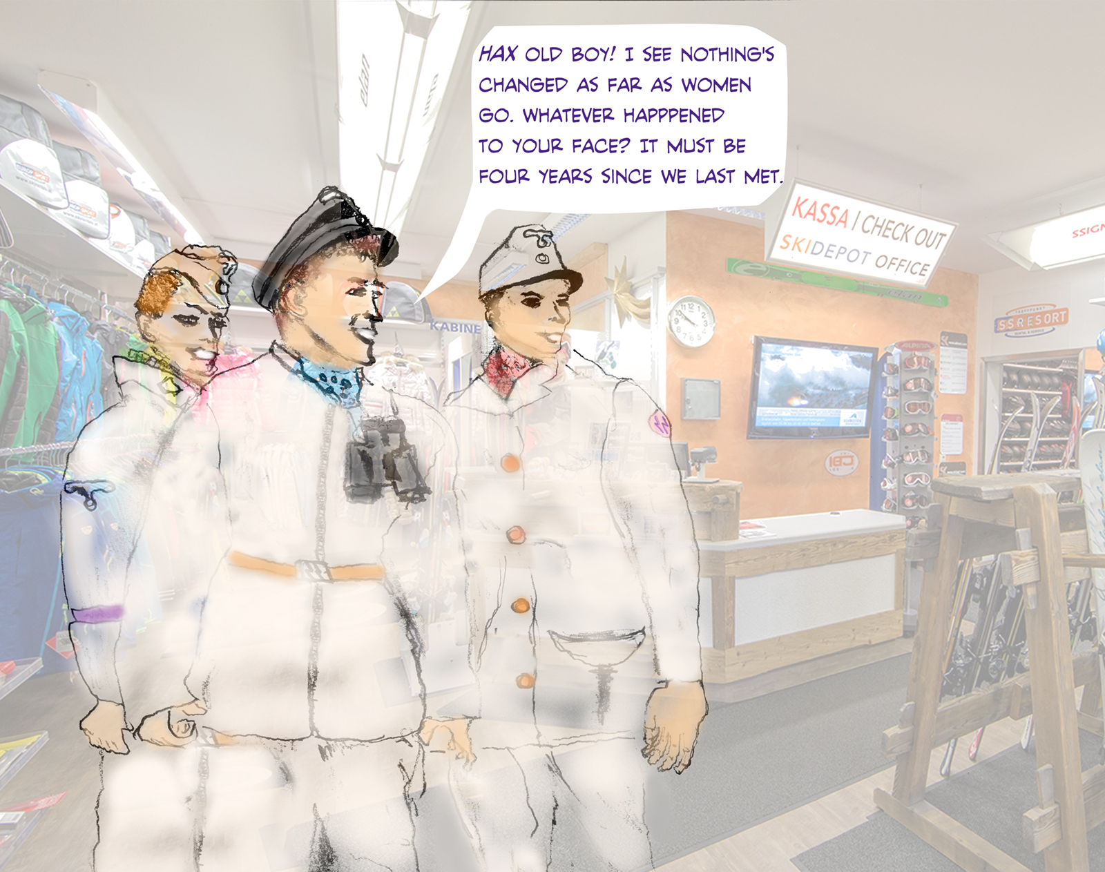 Gustav Guzzi Lantschner, Roman Wörndle, Franz Pfnür SS Scharführer Racial hygiene department 1936 Olympic German ski team hero
