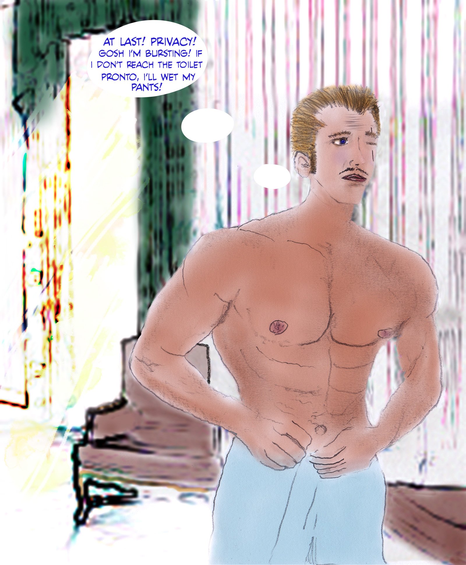 Stallone Schwarzenegger bursting for a wee at the Central Hotel Innsbruck Austria 1939 Anschluss